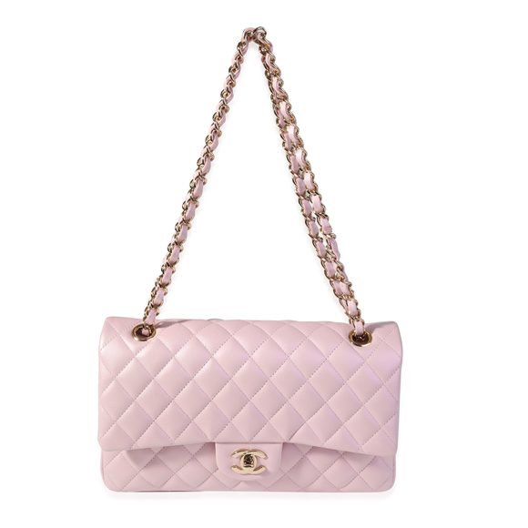 Chanel Iridescent Pink Quilted Calfskin Medium Classic Double Flap Bag - Picture 4 of 7